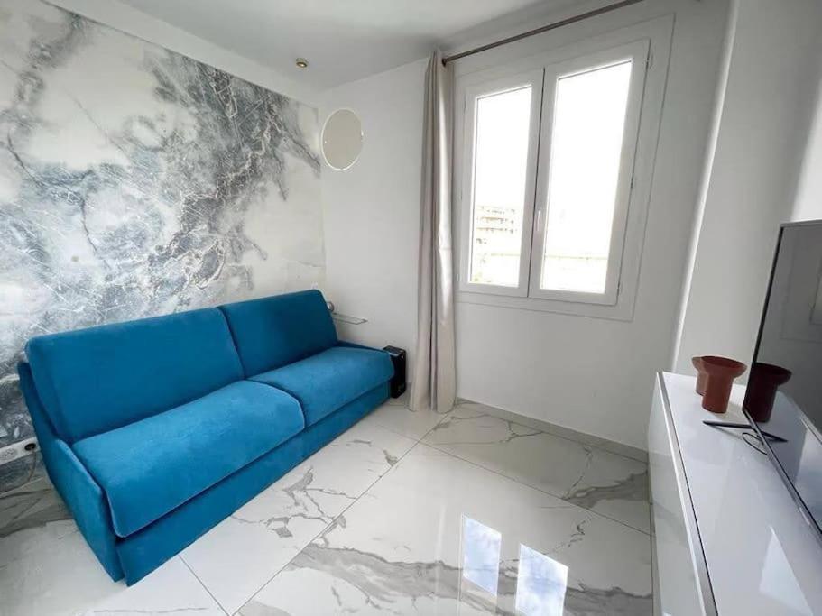 Beach Front, Superbe Appartement Pour 4 Personnes นีซ ภายนอก รูปภาพ